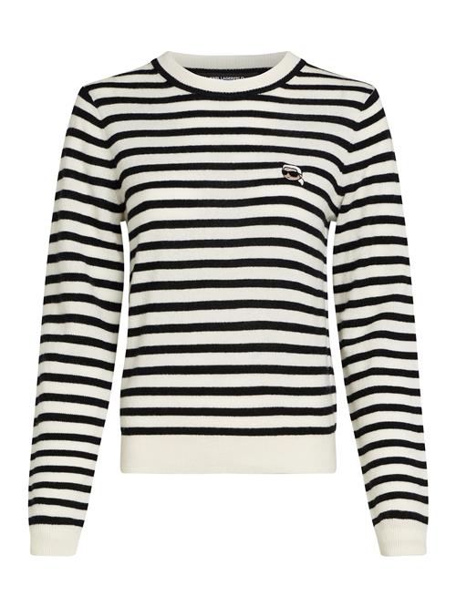 Karl Lagerfeld Pullover 'IKON'  sort / hvid