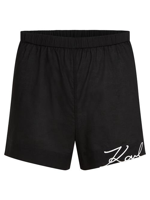 Karl Lagerfeld Badeshorts  sort / hvid