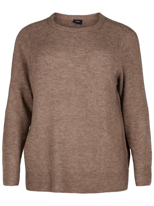 Zizzi Sweatshirt 'Camaya'  brun-meleret