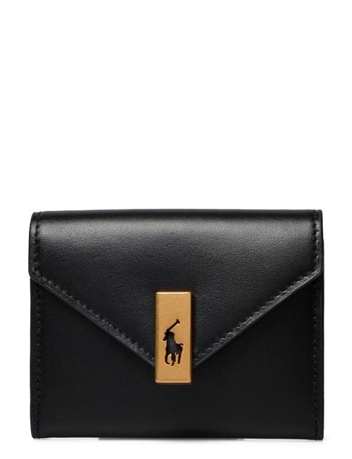 Polo Id Leather Fold-Over Card Case Polo Ralph Lauren Black