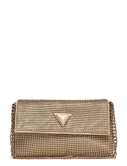 GUESS Zalina Flap Clutch GUESS Gold