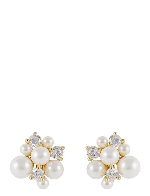 SNÖ of Sweden Mayfair Irregular Pearl Ear G/White - SNÖ Of Sweden Gold