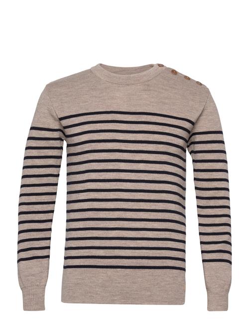 Striped Mariner Sweater "Molène" Armor Lux Beige