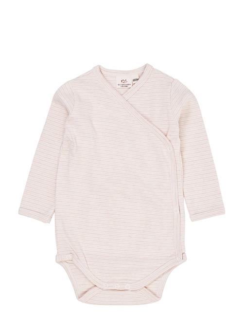 Copenhagen Colors Baby Striped Wrap Body Long Sleeve Copenhagen Colors Pink