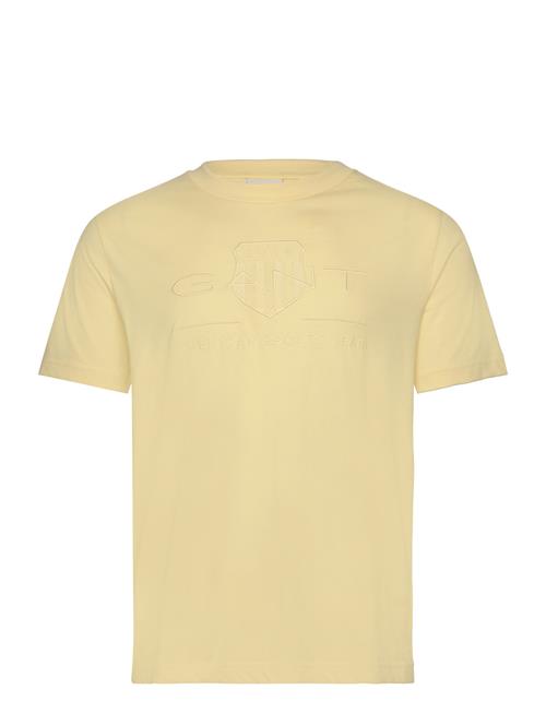 GANT Reg Tonal Shield Ss T-Shirt GANT Yellow