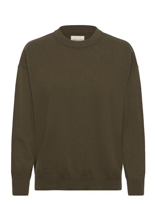 Superfine Lambswool C-Neck GANT Green