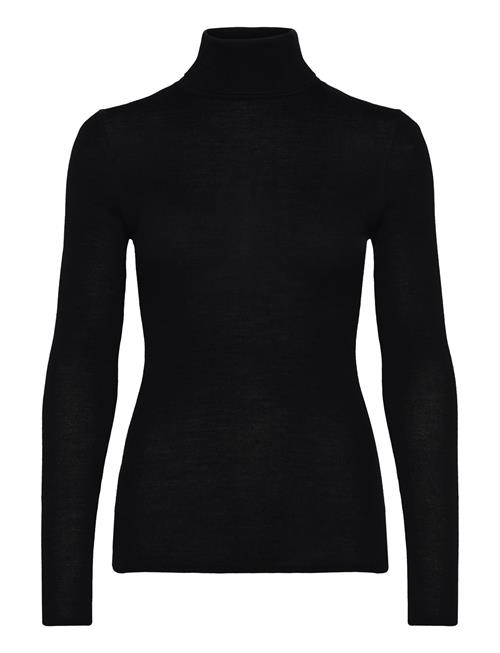 Malina Quinn Thin Turtleneck Wool Top Malina Black