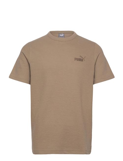 Ess Elevated Waffle Tee PUMA Beige