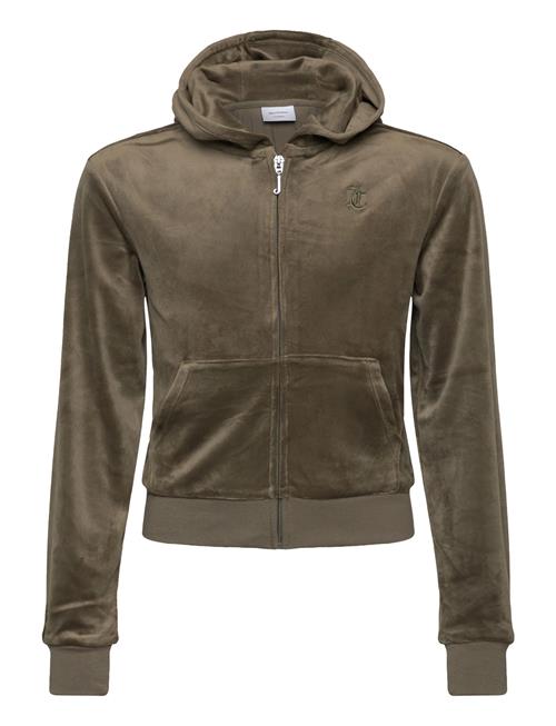 Tonal Zip Through Hoodie Juicy Couture Brown