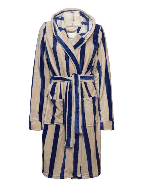 Rosemunde Rhflurry Fleece Robe Stripe Rosemunde Beige