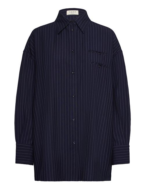 NORR Neo Pinstripe Shirt NORR Navy