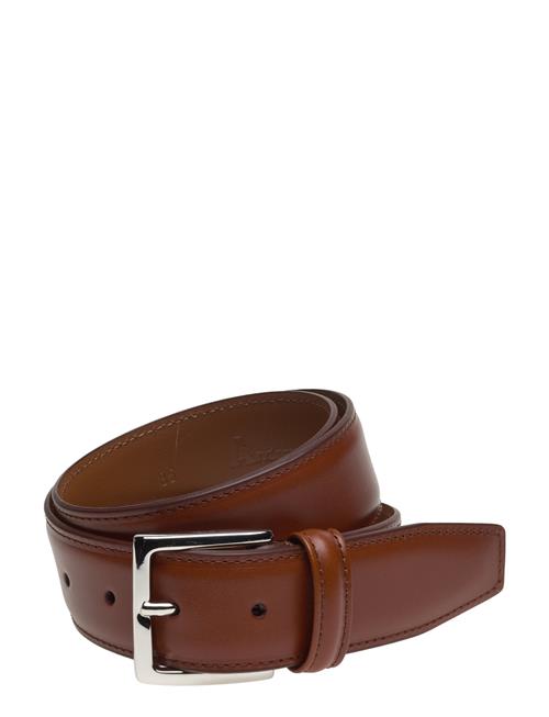 Classic Tan Stitched Belt Anderson's Brown