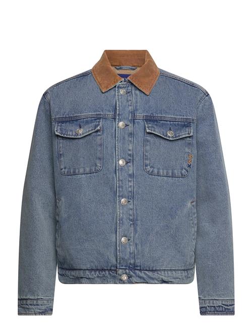 Cord Collar Indigo Teddy Jacket Scotch & Soda Blue