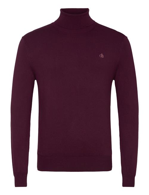 Scotch & Soda Turtleneck Viscose Sweater Scotch & Soda Burgundy