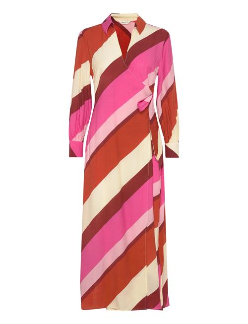 GANT Striped Maxi Wrap Dress GANT Red