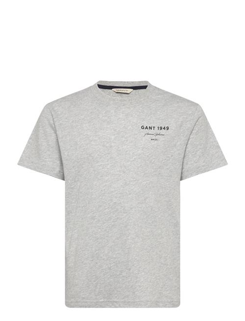 Graphic Script Relaxed T-Shirt GANT Grey