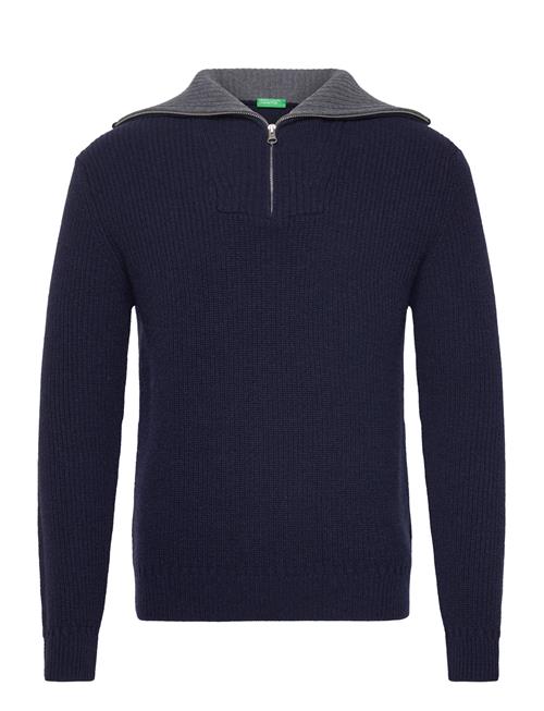 Round Neck Sweatl/S United Colors Of Benetton Navy