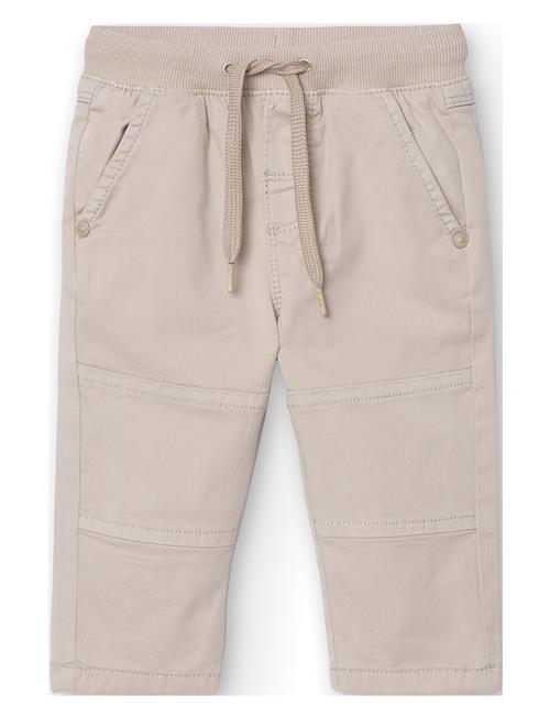 Boboli Stretch Gabardine Trousers For Baby -Bci Boboli Beige