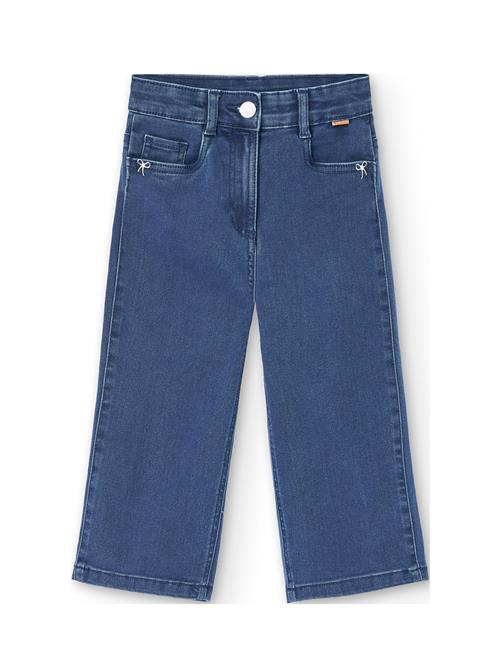 Boboli Denim Stretch Trousers For Girl -Bci Boboli Blue