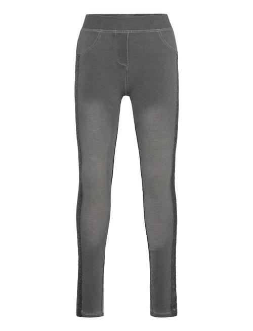 Boboli Stretch Denim Trousers For Girl Boboli Grey