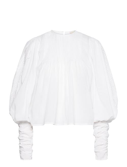 by Ti Mo Cotton Slub Puffed Blouse By Ti Mo White