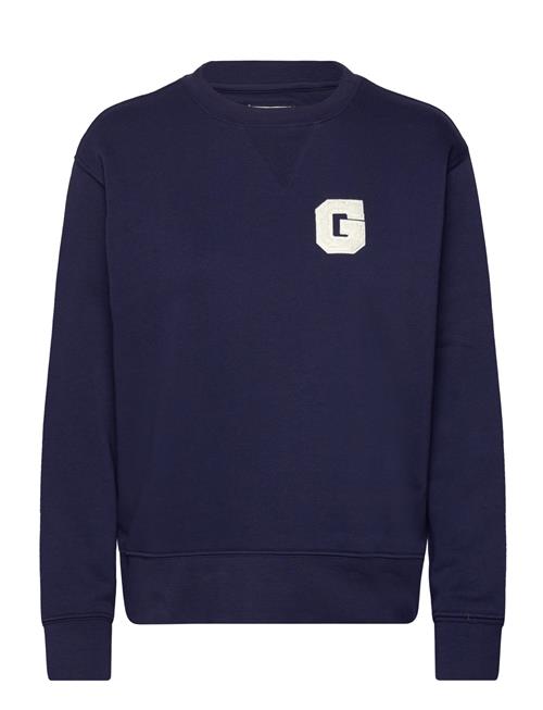 GANT G Badge C-Neck Sweat GANT Navy