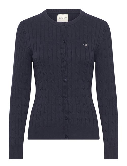 GANT Stretch Cotton Cable Cardigan GANT Navy