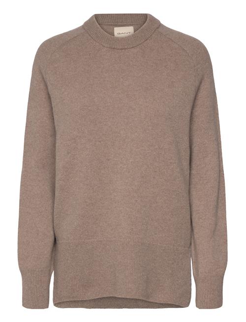 GANT Herringb Detail C-Neck GANT Beige