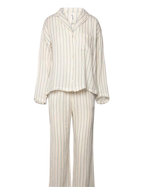 Lindex Pyjama Set Cotton Gauze Lindex White