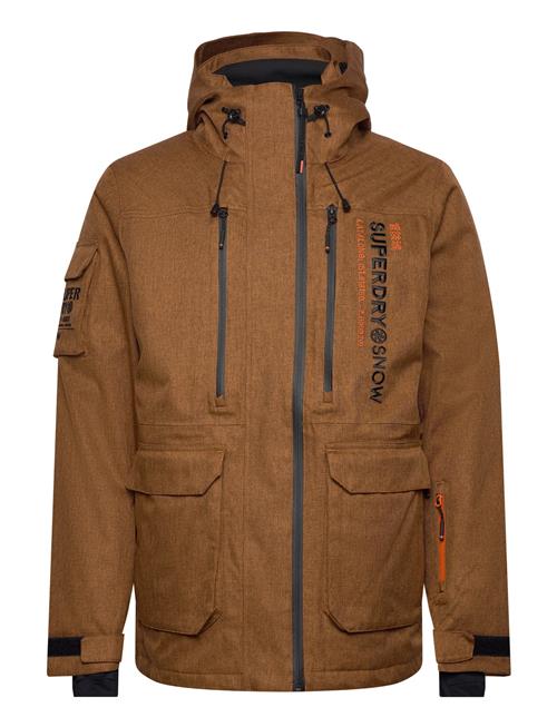 Ski Peak Rescue Jacket Superdry Sport Brown