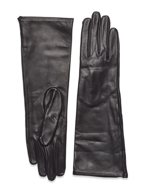 Malina Nora Long Leather Gloves Malina Brown