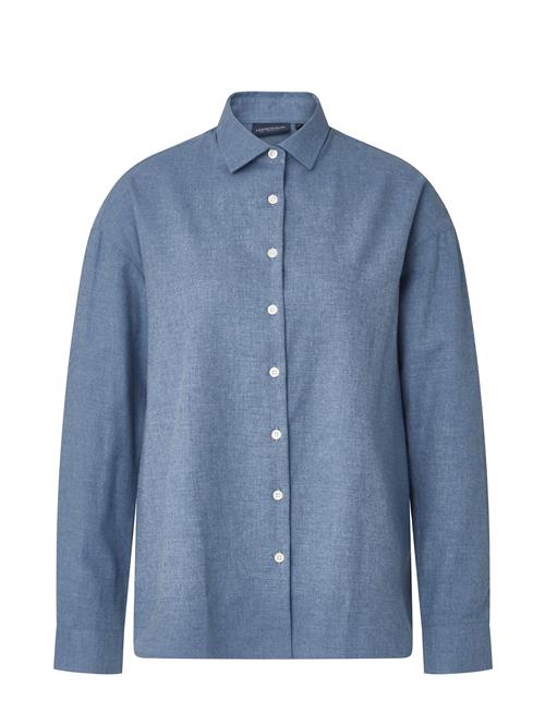 Edith Cotton Flannel Shirt Lexington Clothing Blue