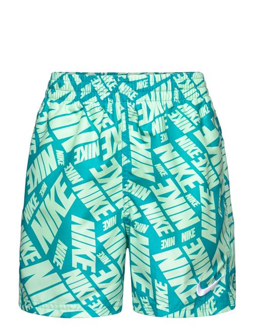 NIKE SWIM Nike B 4" Volley Short Tossed Block NIKE SWIM Green