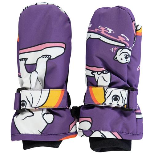 Småfolk Ski vanter Polar Bears Purple Heart | Lilla | 6-10 years