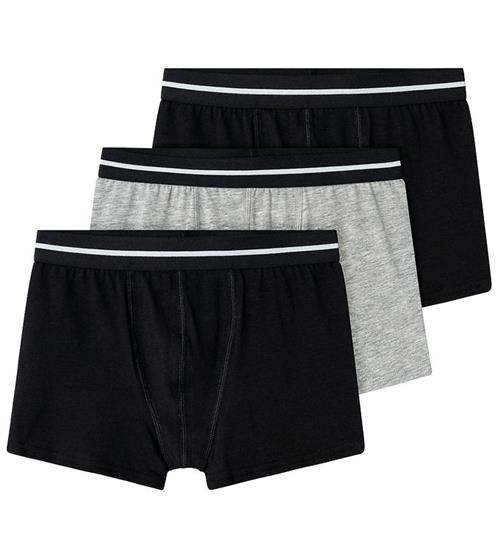 Name It Boxershorts - NkmBoxer - 3-pak - Sort/Bright White Waist