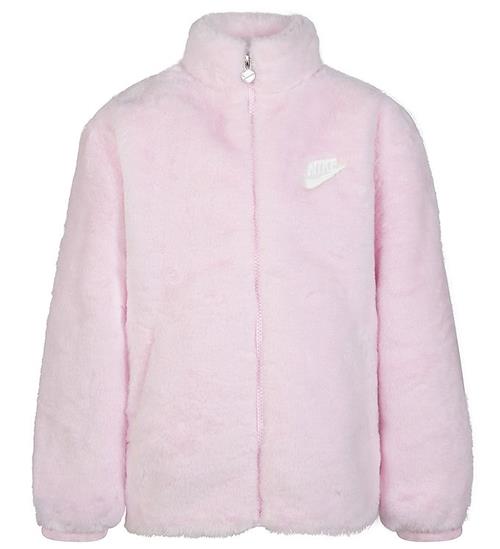 Nike Jakke - Soft & Cozy - Imiteret Pels - Pink Foam