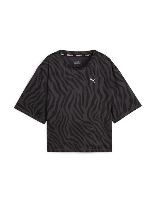 PUMA Funktionsbluse 'Train Favorite'  basalgrå / sort / hvid