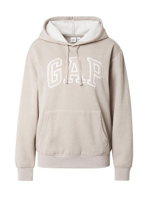 GAP Sweatshirt 'V-GAP HERITAGE PO HD'  beige / hvid