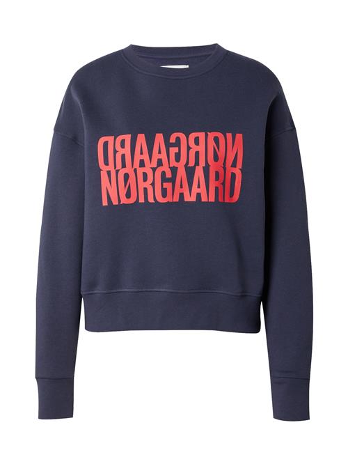 MADS NORGAARD COPENHAGEN Sweatshirt 'Tilvina'  mørkeblå / lys rød