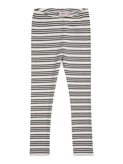 KIDS ONLY Leggings 'KMGCECILIA'  navy / sølv / hvid