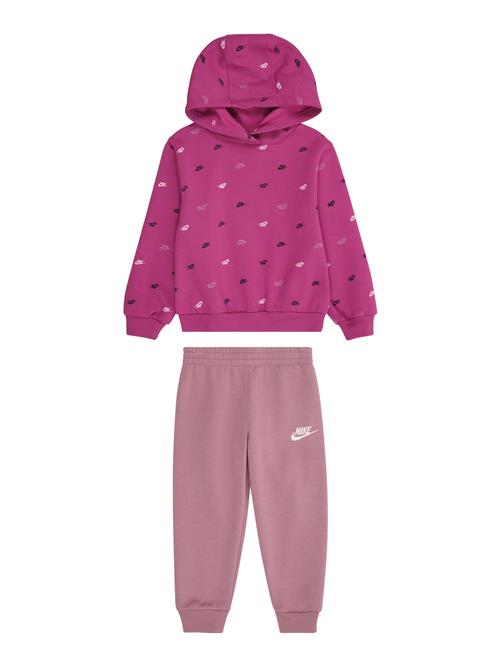 Nike Sportswear Joggingdragt  magenta / gammelrosa / sort / hvid