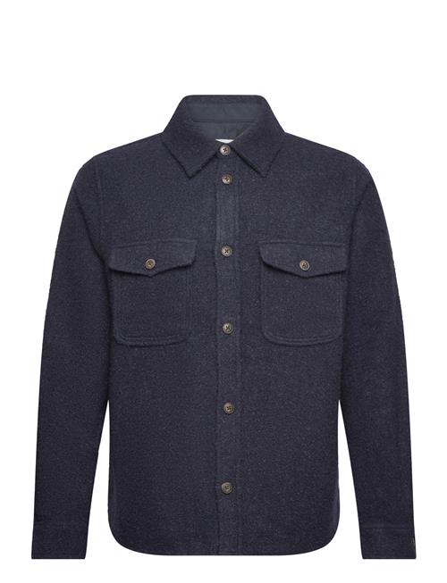 Les Deux Lennon Bouclé Overshirt Les Deux Navy