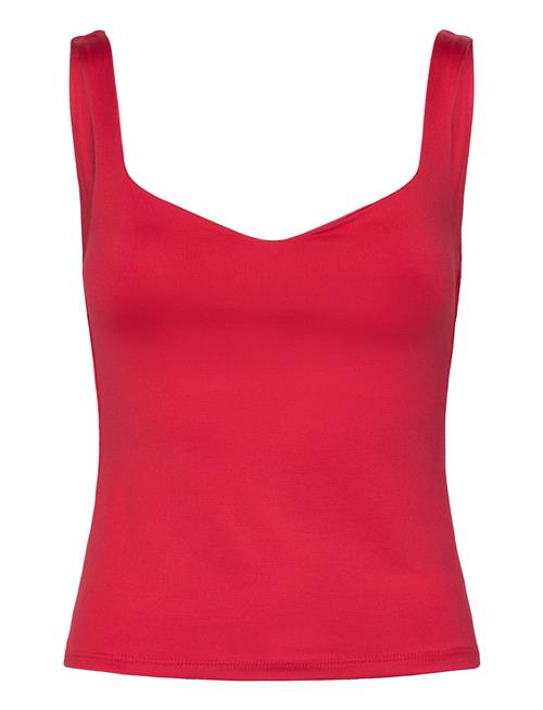 Mango Knit Strap Top Mango Red