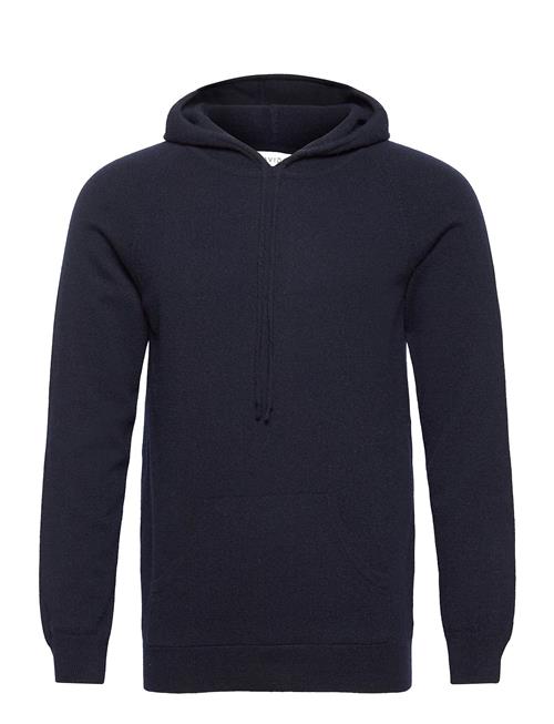 Davida Cashmere Man Front Pocket Hoodie Davida Cashmere Blue