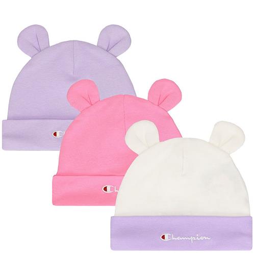 Se Champion Huer - 3-pak - Beanie - White ved KidsWorld