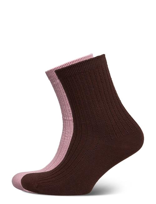 Becksöndergaard Helga Crochet Sock 2 Pack Becksöndergaard Brown