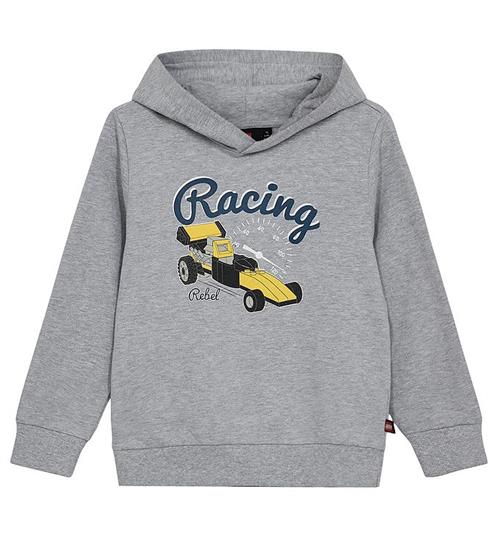 LEGO® Wear Hættetrøje - LWScout 708 - Grey Melange m. Print