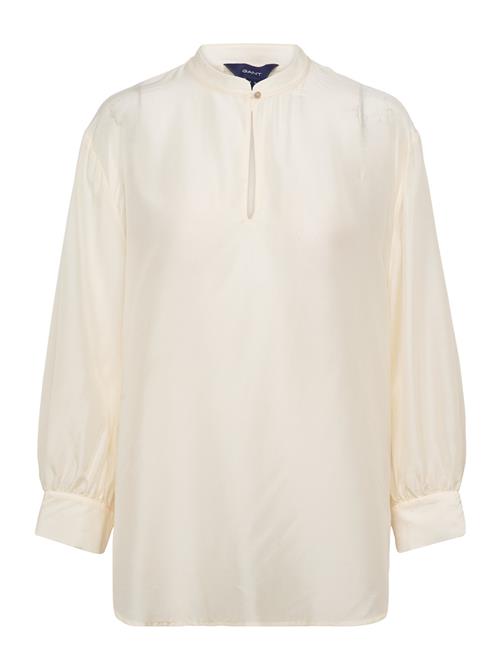 GANT D2. Lyocell Silk Pop Over Blouse GANT White