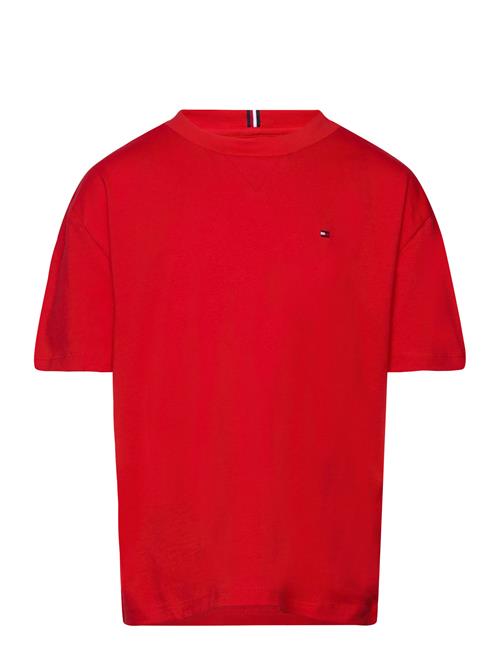 Essential Tee Ss Tommy Hilfiger Red