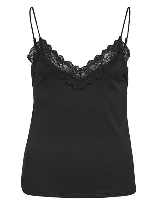 Object Objleena New Lace Singlet Noos Object Black